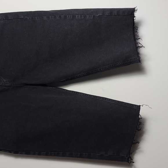 BA&SH NWT Brune Bermuda Blackstone Lady Long Shorts Demin Cotton Black Size 2 - Picture 4 of 16